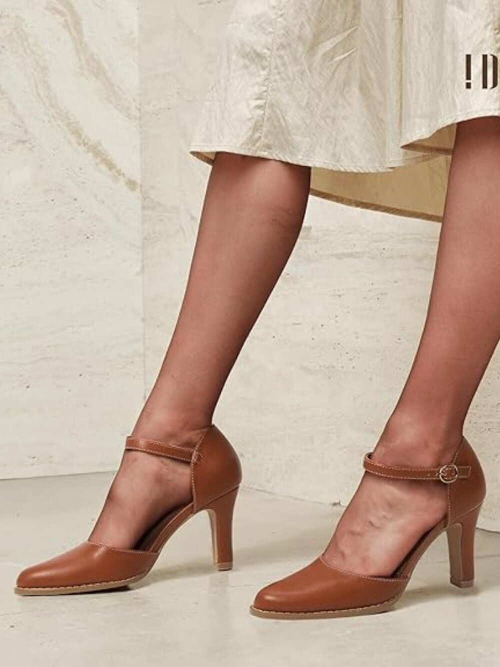 Toe Chunky High Heels Comfortable Dress Shoes for Women Pumps Vintage Heels Dres